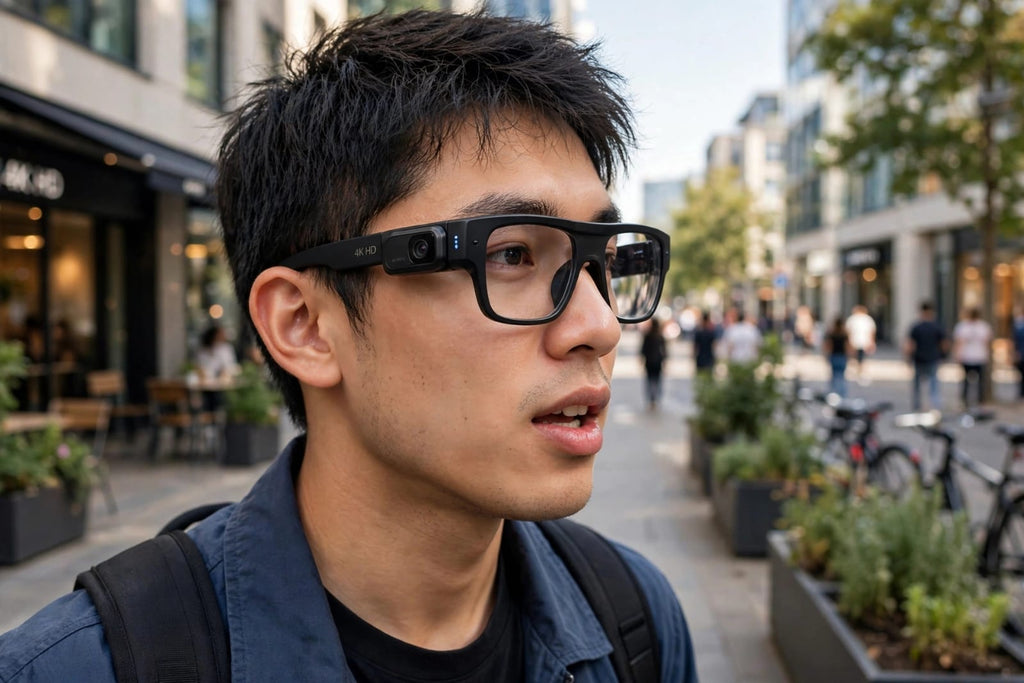 AI Smart Glasses 8MP HD Camera 8K Shooting AI Real-time Translation with Bluetooth 6.0 Earphones Call Recording Music NEW