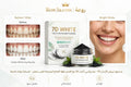 Hydroxyapatite Tooth Powder 60g, 20% NHAP & Charcoal Whitening Toothpaste Powder, Double Mint for Fresh Breath, Oral Care