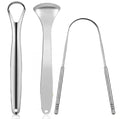 Premium 1pcs/3pcs Metal Tongue Scraper Cleaner for Adults & Kids, Portable Stainless Steel Tongue Scrapers Brushes for Removing