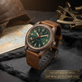 PVD Bronze Case TANDORIO 36mm Military Field Watch Men Japanese NH35A Automatic Movement Sapphire 200M Waterproof Pilot Watches