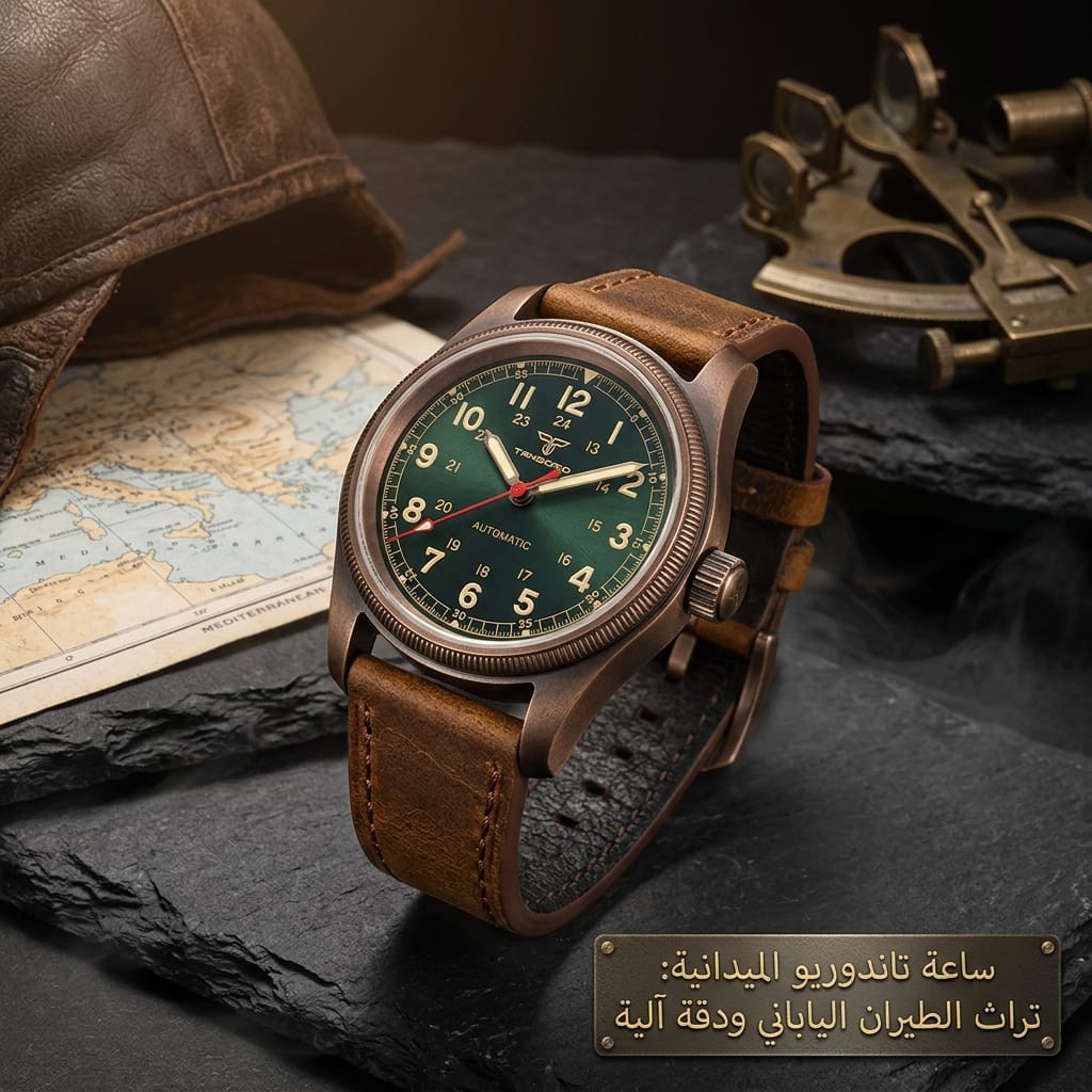 PVD Bronze Case TANDORIO 36mm Military Field Watch Men Japanese NH35A Automatic Movement Sapphire 200M Waterproof Pilot Watches