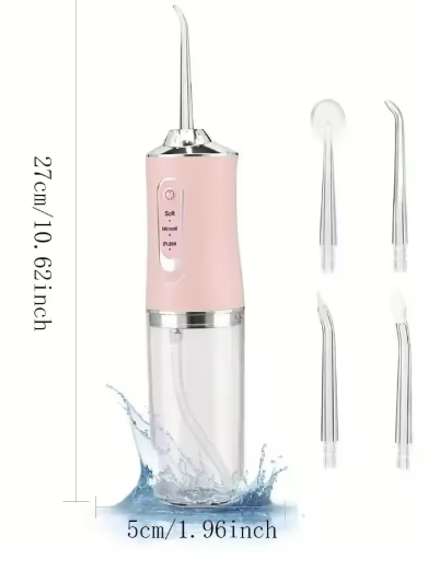 Portable Smart Electric Oral Irrigator Water Flosser 3 Modes Rechargeable Dental Water Jet Irrigator Dental Teeth Cleaner